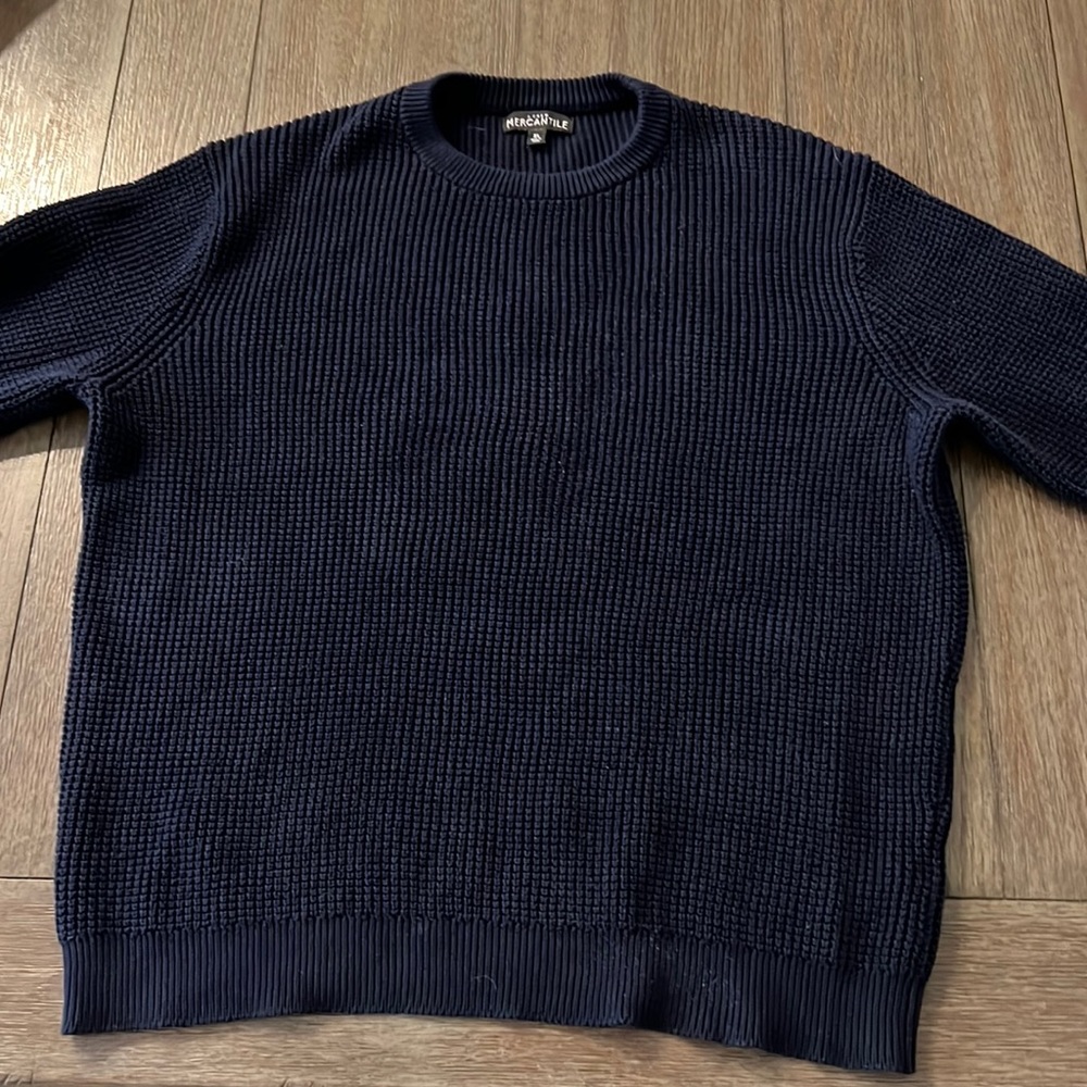 COPY - J.Crew Mercantile blue sweater. Size XL.